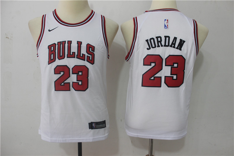Men Chicago Bulls #23 Michael Jordan White Game Nike NBA Jerseys->->NBA Jersey
